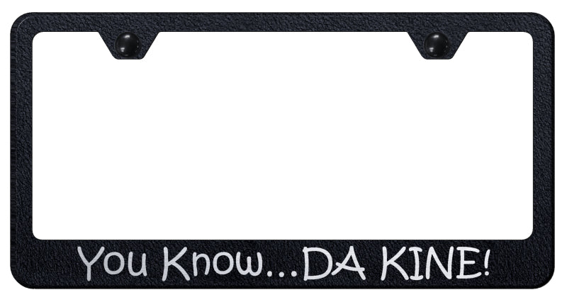 DA KINE Stainless Steel Frame - Laser Etched Rugged Black