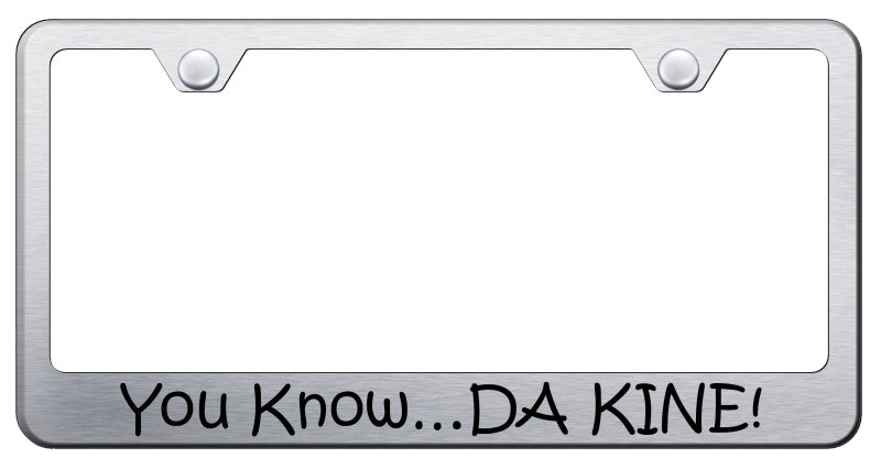 DA KINE Stainless Steel Frame - Laser Etched Brushed