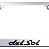 Del Sol Stainless Steel Frame - Laser Etched Mirrored