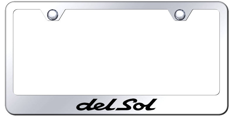 Del Sol Stainless Steel Frame - Laser Etched Mirrored