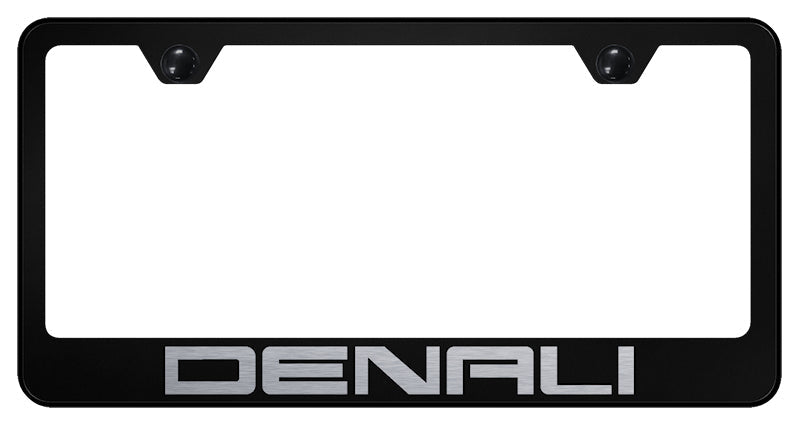 Denali Stainless Steel Frame - Laser Etched Black