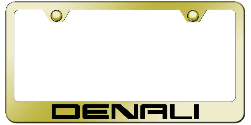 Denali Stainless Steel Frame - Laser Etched Gold