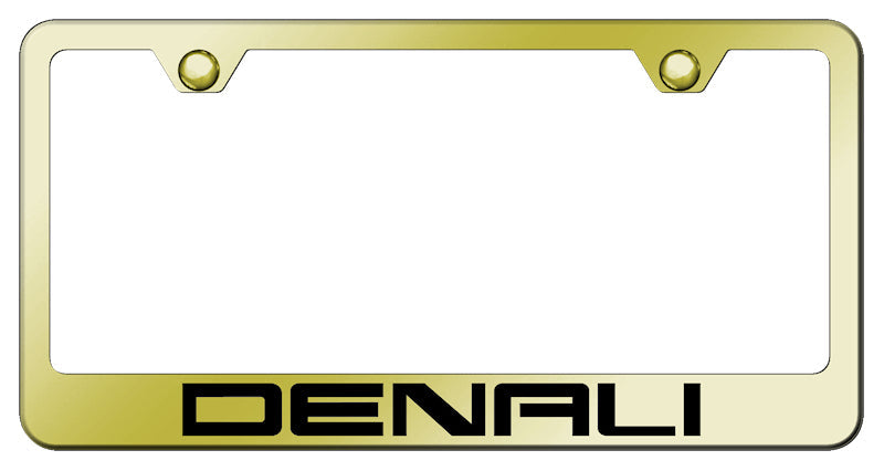 Denali Stainless Steel Frame - Laser Etched Gold