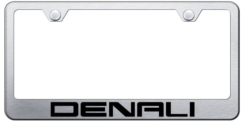 Denali Stainless Steel Frame - Laser Etched Brushed