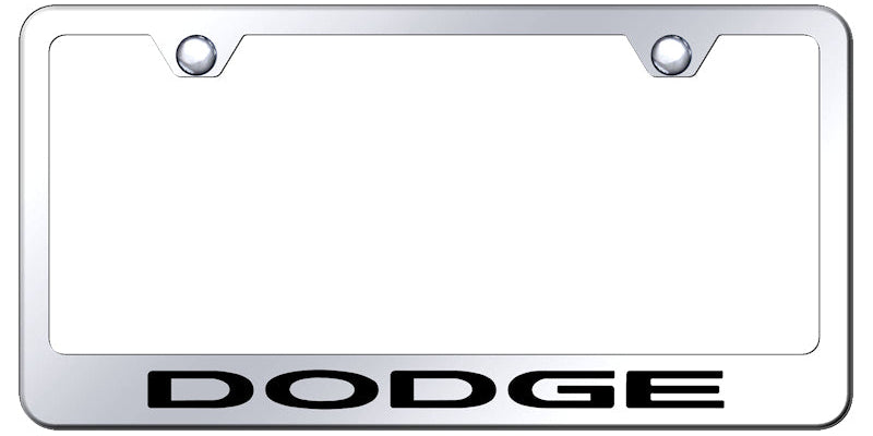 Dodge Stainless Steel Frame - Laser Etched Mirrored