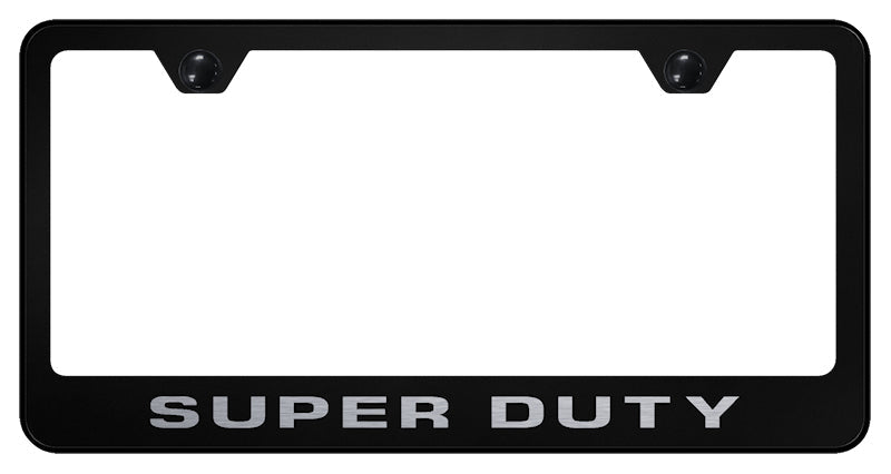 Super Duty Stainless Steel Frame - Laser Etched Black