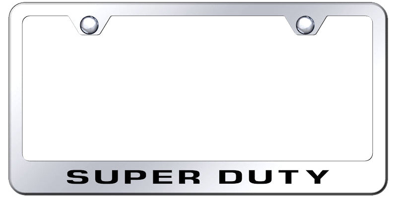 Super Duty Stainless Steel Frame - Laser Etched Mirrored