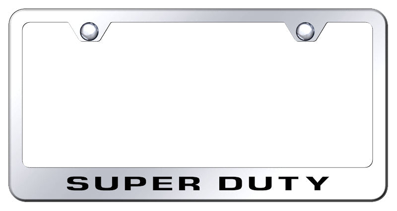Super Duty Stainless Steel Frame - Laser Etched Mirrored