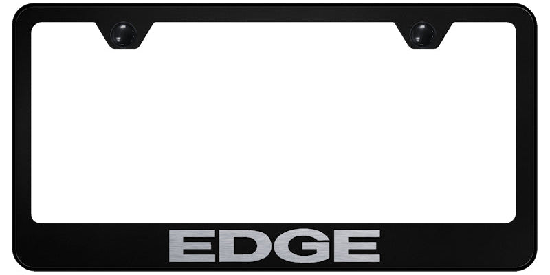 Edge Stainless Steel Frame - Laser Etched Black