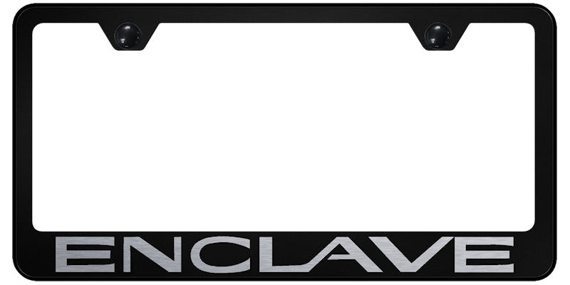 Enclave Stainless Steel Frame - Laser Etched Black