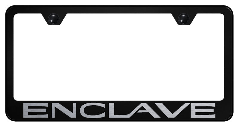 Enclave Stainless Steel Frame - Laser Etched Black