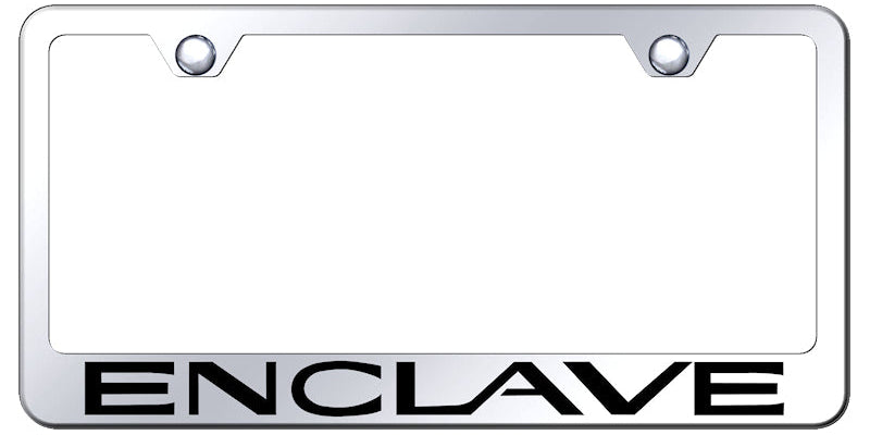 Enclave Stainless Steel Frame - Laser Etched Mirrored