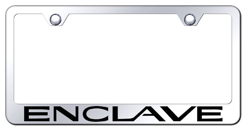 Enclave Stainless Steel Frame - Laser Etched Mirrored