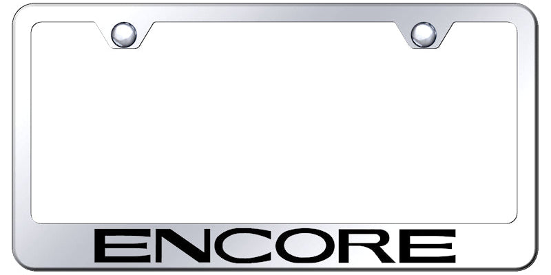 Encore Stainless Steel Frame - Laser Etched Mirrored