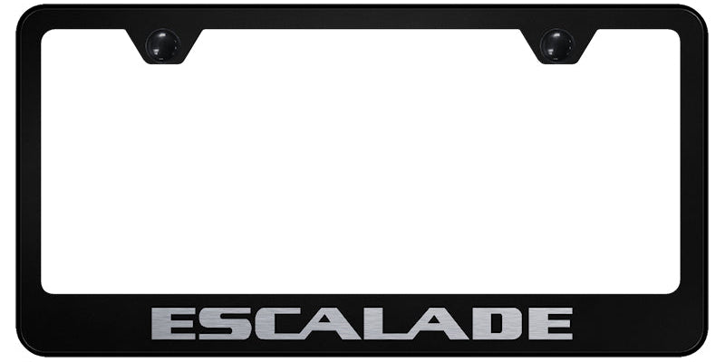 Escalade Stainless Steel Frame - Laser Etched Black