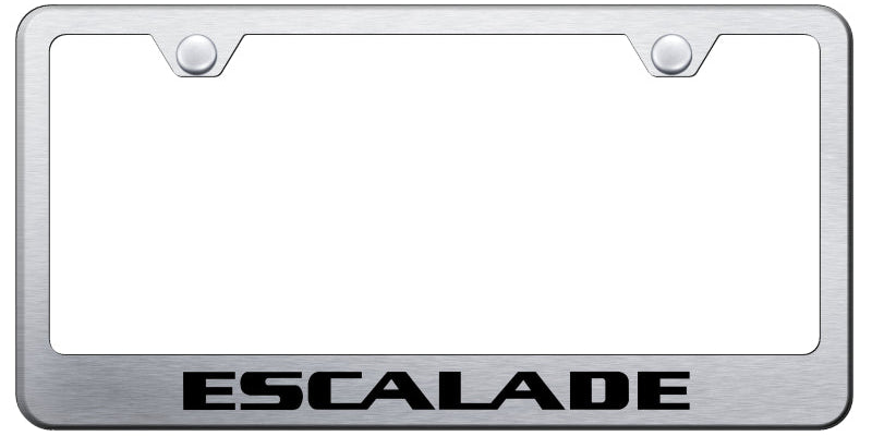 Escalade Stainless Steel Frame - Laser Etched Brushed