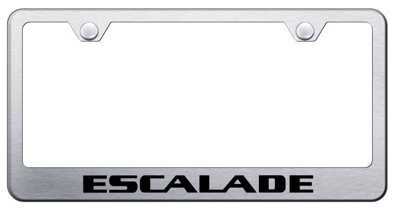 Escalade Stainless Steel Frame - Laser Etched Brushed