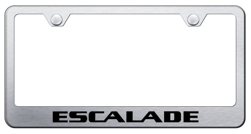 Escalade Stainless Steel Frame - Laser Etched Brushed