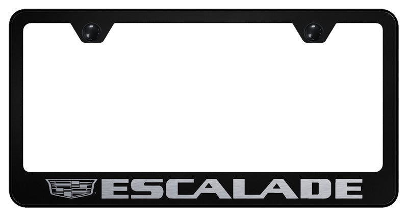 Escalade 2014 Stainless Steel Frame - Laser Etched Black