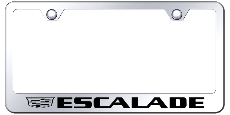 Escalade 2014 Stainless Steel Frame - Laser Etched Mirrored