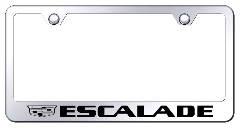 Escalade 2014 Stainless Steel Frame - Laser Etched Mirrored