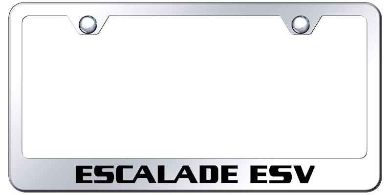 Escalade ESV Stainless Steel Frame - Laser Etched Mirrored