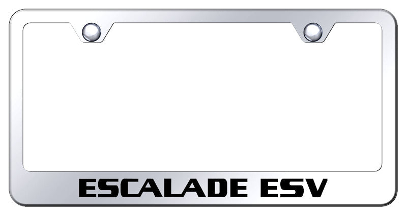 Escalade ESV Stainless Steel Frame - Laser Etched Mirrored