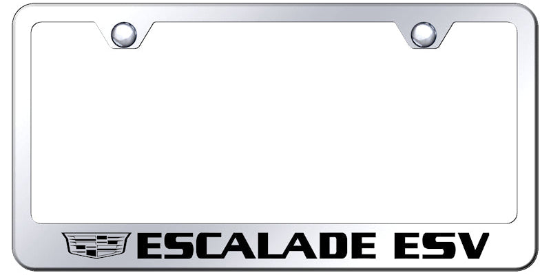 Escalade ESV 2014 Stainless Steel Frame - Etched Mirrored