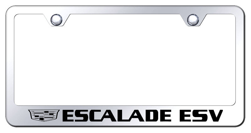 Escalade ESV 2014 Stainless Steel Frame - Etched Mirrored