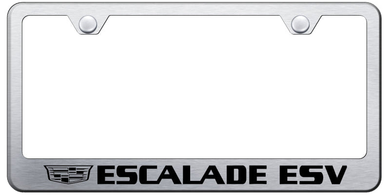 Escalade ESV 2014 Stainless Steel Frame - Etched Brushed