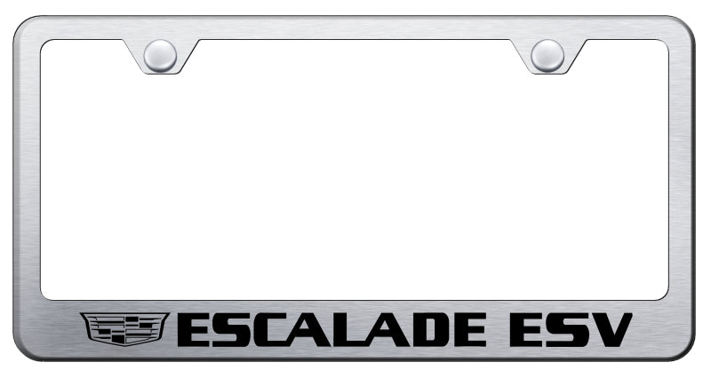 Escalade ESV 2014 Stainless Steel Frame - Etched Brushed