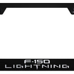 F-150 Lightning Stainless Steel Frame - Laser Etched Black