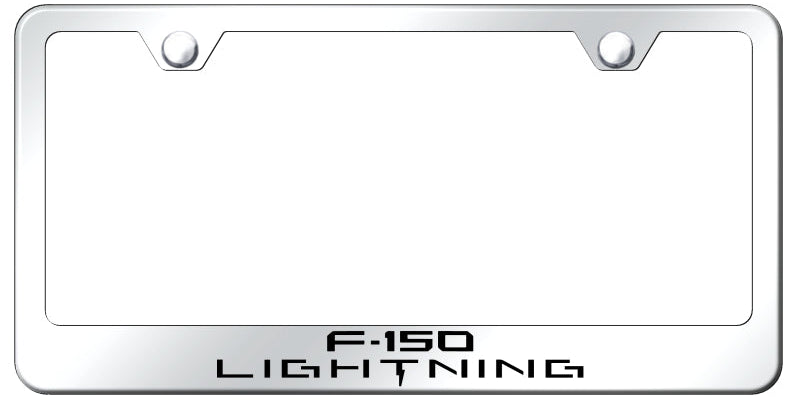 F-150 Lightning Stainless Steel Frame - Etched Mirrored