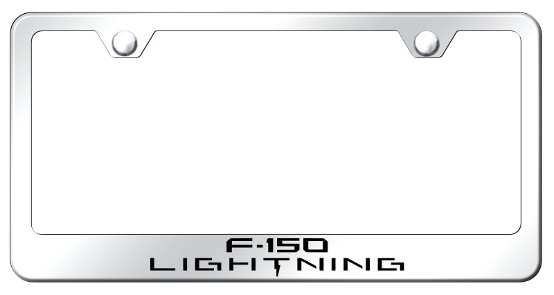 F-150 Lightning Stainless Steel Frame - Etched Mirrored