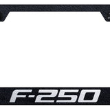 F-250 Stainless Steel Frame - Laser Etched Rugged Black