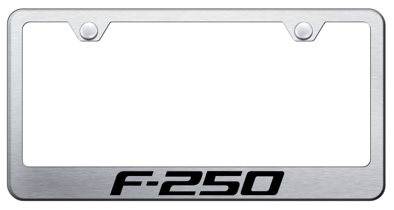 F-250 Stainless Steel Frame - Laser Etched Brushed