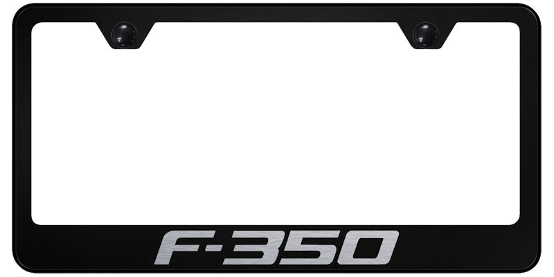 F-350 Stainless Steel Frame - Laser Etched Black