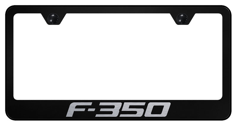 F-350 Stainless Steel Frame - Laser Etched Black