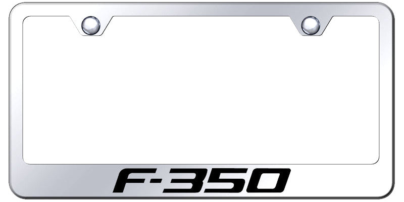 F-350 Stainless Steel Frame - Laser Etched Mirrored