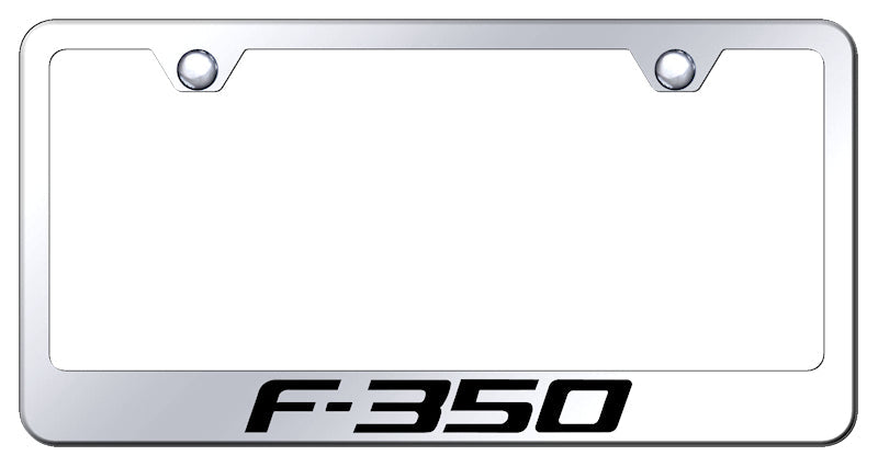 F-350 Stainless Steel Frame - Laser Etched Mirrored