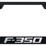 F-350 Stainless Steel Frame - Laser Etched Rugged Black