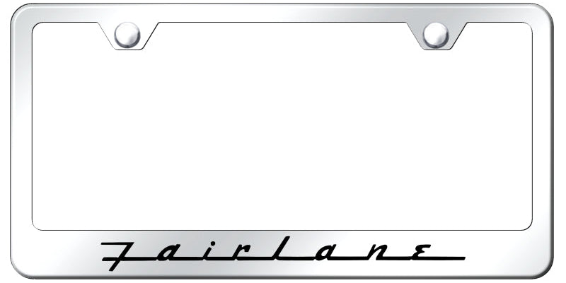 Fairlane Stainless Steel Frame - Laser Etched Mirrored