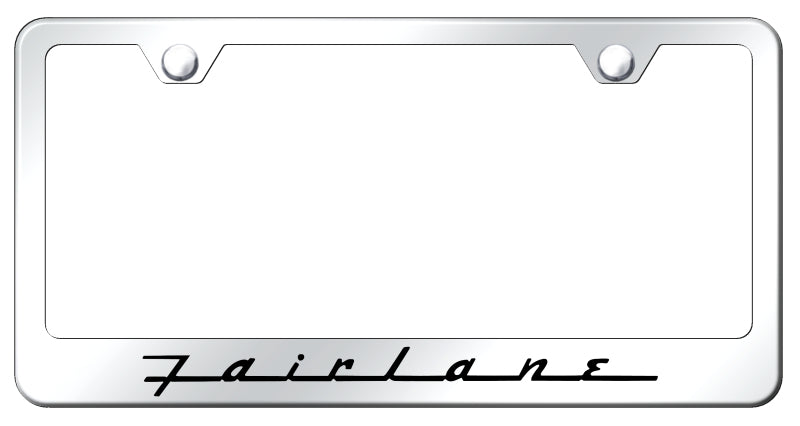 Fairlane Stainless Steel Frame - Laser Etched Mirrored