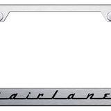 Fairlane Stainless Steel Frame - Laser Etched Brushed