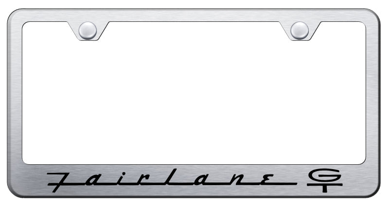Fairlane GT Cut-Out Frame - Laser Etched Brushed