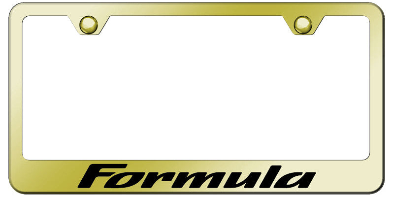 Formula Stainless Steel Frame - Laser Etched Gold