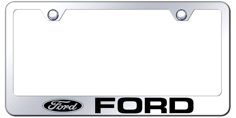 Ford Stainless Steel Frame - Laser Etched Mirrored