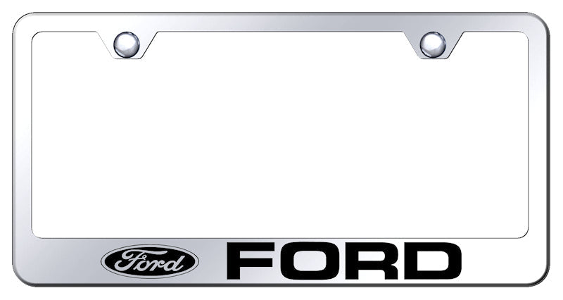 Ford Stainless Steel Frame - Laser Etched Mirrored