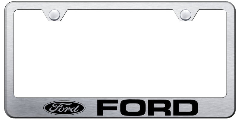 Ford Stainless Steel Frame - Laser Etched Brushed