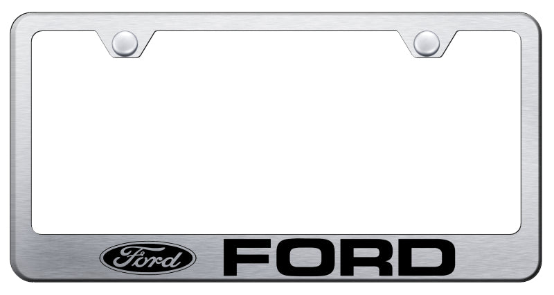 Ford Stainless Steel Frame - Laser Etched Brushed
